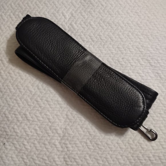 Vegan black adjustable replacement traveling bag strap new - Picture 1 of 4
